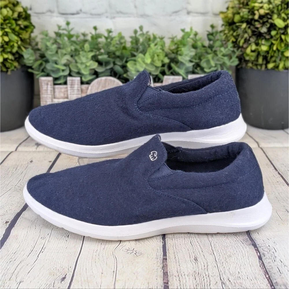Merinos Slip-Ons Navy/White